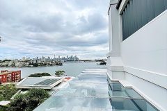 A brand-new glass roof with Harborview